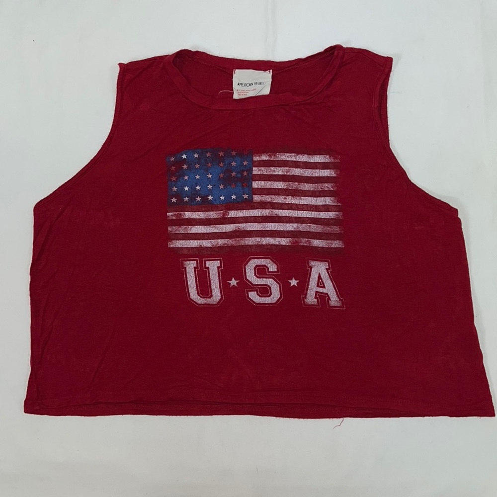 1589 womens American rebel crop top